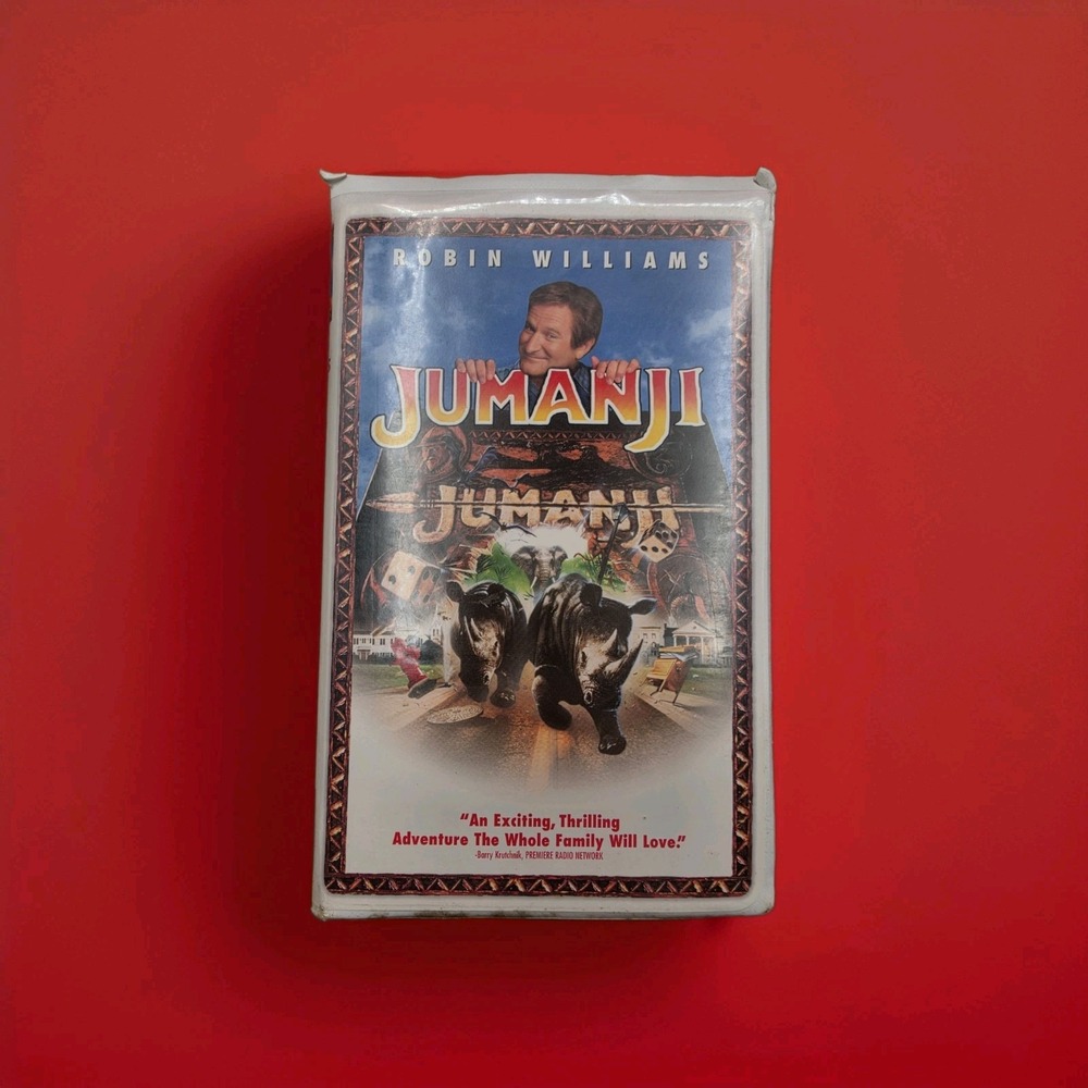 Jumanji (VHS, 1996, Clam Shell Case) Robin Williams